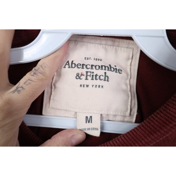 Vtg 90s Y2K Abercrombie & Fitch Mens M Muscle Ribbed Knit Long Sleeve T-Shirt - Picture 7 of 14